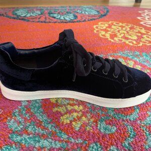 Cute and comfortable navy velour Sam Edelman Sneakers